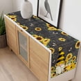 thumbnail image 4 of Yellow Sunflower Table Runner - 36 Inch Long, Kitchen Dining Table Runner Dresser Scarves, Farmhouse Vintage Bees Gnomes Farmhouse Decor for Coffee Tables Wedding Party Banquet, 4 of 8