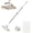 53.1 in, variant on Hands-Free Multi-Purpose Flat Mop, Disposable Dust Long Handle Hands Free Flat Mop One Click Convenient Cloth Changing, Mini Mops Grip Zero Touch Mops for Multi Surface Cleaning (37.4 in)