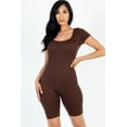 thumbnail image 6 of Short Sleeve Bodycon Romper with Scoop Neck, 6 of 11