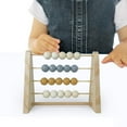 thumbnail image 3 of Ábaco de madera Montessori con marco de conteo y tarjetas, matemáticas educativas tempranas, 1 unidad Azul, 3 of 8