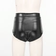 thumbnail image 5 of TTAO Shiny Metallic Booty Shorts Music Festival Rave Dance Pants Bottoms for Women Black S, 5 of 7