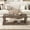 Brown, variant on Vintage Coffee Table with Artistic Vase Column Legs, Pine Veneer Top, Retro Center Table with Solid Wood Legs, 43.5" Rectangular Coffee Table for Living Room, Study, Black
