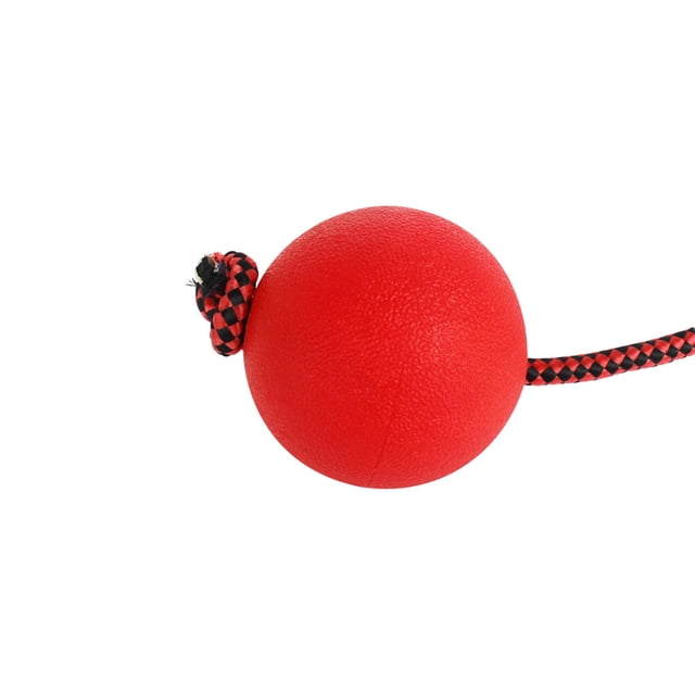 Pet Soild Rubber Rope Ball Animal Training Chewing Ball Animal Toy Pet Indoor Outdoor Fetch Toy, Middle