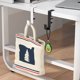 thumbnail image 3 of Inteprter Gancho plateado para bolsa de almacenamiento, fácil instalación, mantiene las bolsas al alcance, gran capacidad de carga Almacenamiento y organización del hogar blanco 1 pieza, 3 of 6