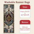 thumbnail image 6 of Hallway Runner Rug 2'x6' Washable Area Rugs Non Slip Laundry Rug Runner Floor Carpet Runners for Hallways Entryway Laundry Room Kitchen, 6 of 11