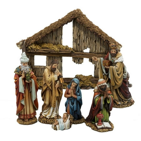 Kurt Adler 6 Resin Nativity Set Of 7