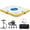 Yellow, variant on Floating Dock 8ft × 5ft Inflatable Dock Floating Platform For Lakes 6 Inch Thick, Inflatable Island Water Floating Mats For Boating, River, Pool, Ocean - Inflatable Raft With Electric Air Pump