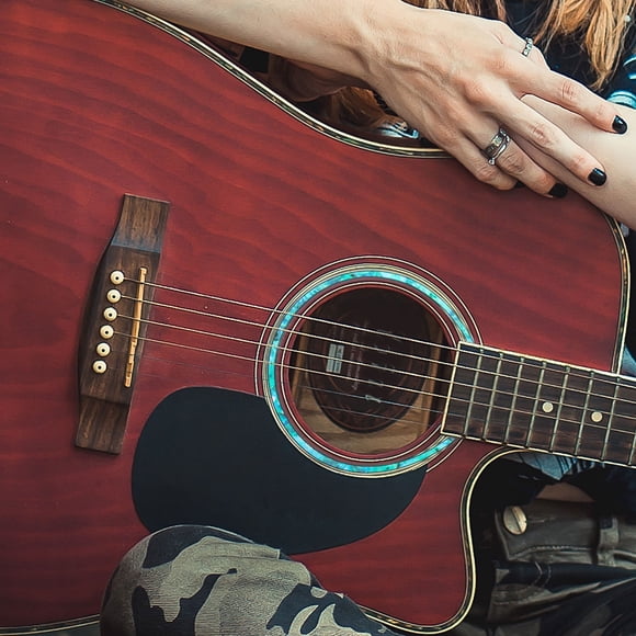 YSNOOWE 4Ud Adornos Para Aro Sonoro De Guitarra Con Material Duradero De Fácil Instalación