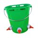 thumbnail image 5 of Cubo alimentador para terneros, balde fácil instalación, práctico, 8 litros con báscula, accesorios, cubo leche alta durabilidad. Verde con 3 pezones, 5 of 8