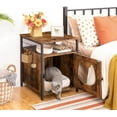 thumbnail image 4 of Enclosed Cat Litter Box Enclosure, Pet Supplies for Cat House Furniture with Tabletop, Hidden Cat Washroom, Wooden, 4 of 8