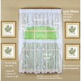thumbnail image 4 of Cortina Swag Today's Curtain Songbird, semitransparente, encaje blanco, 4 of 7