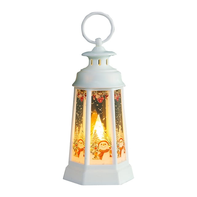 Led Christmas Lights Christmas Retro Portable Night Light Children's Gift and Party Decoration Creative Decor Available In White and Bronze White Christmas Ornaments
