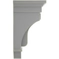 thumbnail image 3 of Ekena Millwork 6 1/2"W x 6 1/2"D x 12"H Raised Fluting Wood Vintage Decor Corbel, Pebble Grey, 3 of 6