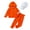 Orange, variant on Happy Town Baby Girls Boys Striped Hooded Sweatsuit With Hat Casual Outfit Sets for Girls Boys