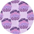 thumbnail image 1 of Ahgly Company Indoor Round Patterned Blossom Pink Area Rugs, 5' Round, 1 of 6