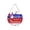 A001- Style A, variant on Farmhouse Wall Decor Living Room, Fourth of July Decorations, Round God Bless America Hanging Sign, Front Porch Decorations Outdoor, Red White and Blue Patriotic Wall Hanging for