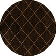 thumbnail image 1 of Ahgly Company Indoor Round Abstract Orange Modern Area Rugs, 3' Round, 1 of 4