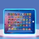 thumbnail image 2 of Tableta de aprendizaje para niños con LED para enseñar el alfabeto, los números y las matemáticas, juguete electrónico interactivo para el desarrollo temprano, regalo de Navidad, juguetes para bebés., 2 of 8