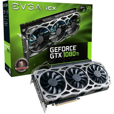 EVGA GeForce GTX 1080 Ti FTW3 GAMING, 11GB GDDR5X, iCX Technology - 9 Thermal Sensors & RGB LED G/P/M, 3x Async Fan Control, Optimized Airflow Design Graphics Card (Best Graphics Card For Design)