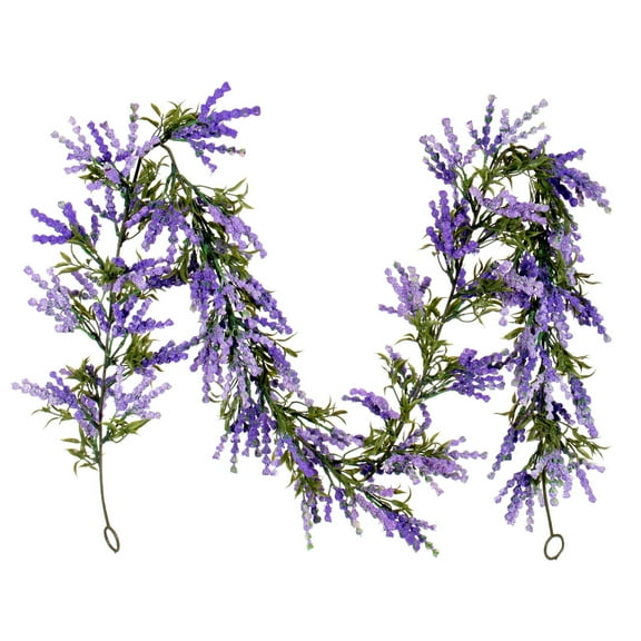 Vickerman 72" Purple Artificial Lavender Garland.