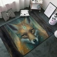 thumbnail image 3 of Vintage Pattern Fox Shaggy Area Rug, Rugs for Living Room Bedroom Non Slip Door Mat Indoor Carpet Machine Washable Nursery Home Decor Floor Mats for Entryway 60x39in-#, 3 of 5