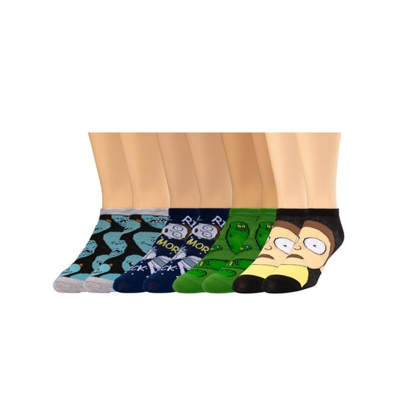 Rick and Morty Novelty Low-Cut Unisex Ankle Socks | 5 Pairs