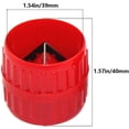 thumbnail image 2 of Kukiwhy 3 Pieces Red Inner-Outer Reamer Pipe and Tube Deburring Reamer Tubing Chamfer Tool for PVC PPR Copper Brass Aluminum Pipes, 2 of 5