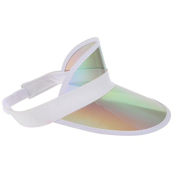 HEMOTON Stylish Clear visor Hat for Women with Wide Brims Great for Outdoor Use Plastic Multi Color