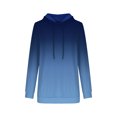 thumbnail image 3 of Usmixi Sale Sweatshirt for Women Womens Hoodies Fashion Loose Drawstring Hooded Sweatshirt Pullover Tops Winter Trendy Gradient Print Hooded Long Sleeve Blouses, 3 of 5