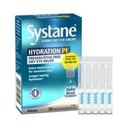 Systane Hydration Preservative Free Liquid Drops for Dry Eye Relief and Daily Use, 30 Vials