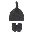 thumbnail image 4 of Baby Hats and Mittens Infant Cotton Beanie Gloves No Scratch Set Newborn Hospital Hat for Boys Girls, 4 of 6