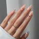 thumbnail image 2 of Set Press On Nails BtartBox Almond French Tip Silver 30, 2 of 7