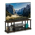 thumbnail image 3 of Furinno Turn-N-Tube Wood Entertainment TV Stand for TV up to 50" in Walnut/Black, 3 of 5