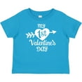 thumbnail image 3 of Inktastic My First Valentine's Day with White Heart and Arrow Boys or Girls Baby T-Shirt, 3 of 5