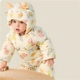 thumbnail image 6 of Cowsor Baby Snowsuit Baby Printed Winter Clothes with Hat Warm Outfits Zipper Romper Coat Jumpsuit, 6 of 7