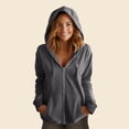 thumbnail image 3 of Dalix Astronaut Embroidered Fleece Zip Washed Hoodie Cold Fall Winter Women in Shadow XL X-Large, 3 of 5