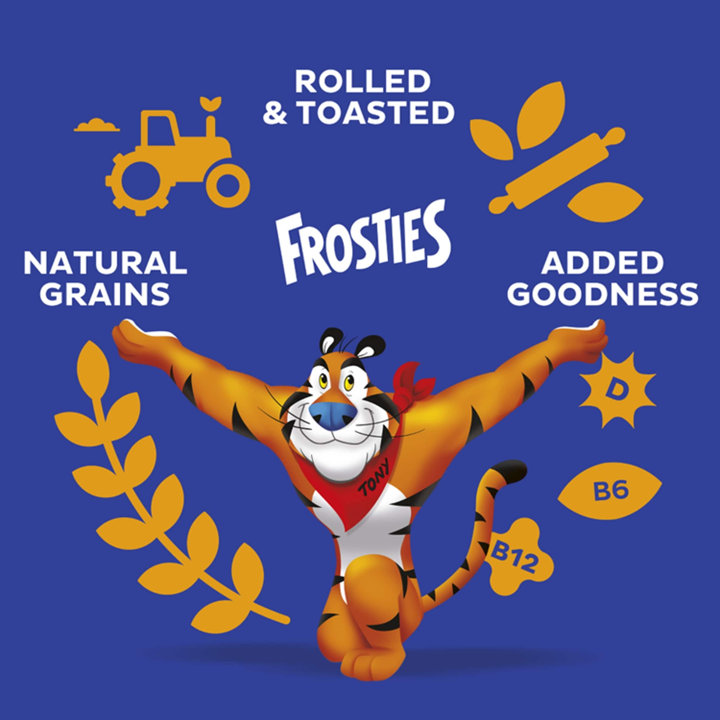 Kellogg's Frosties Breakfast Cereal 470g, Imported from Britain