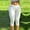 White, variant on IUYRTFE Women Solid Color Side Slit Capri Pants High Waist Stretch Cropped Leggings for Gym Summer Daily Wear