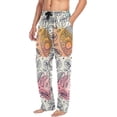 thumbnail image 5 of GZHJMY Vintage Colorful Skull Roses Flower Floral Pajama Pants For Men, Men's Separate Bottoms, Lounge Pants with Pockets, Christmas New Year Gifts, Large, Christmas New Year Gifts, Large, 5 of 7