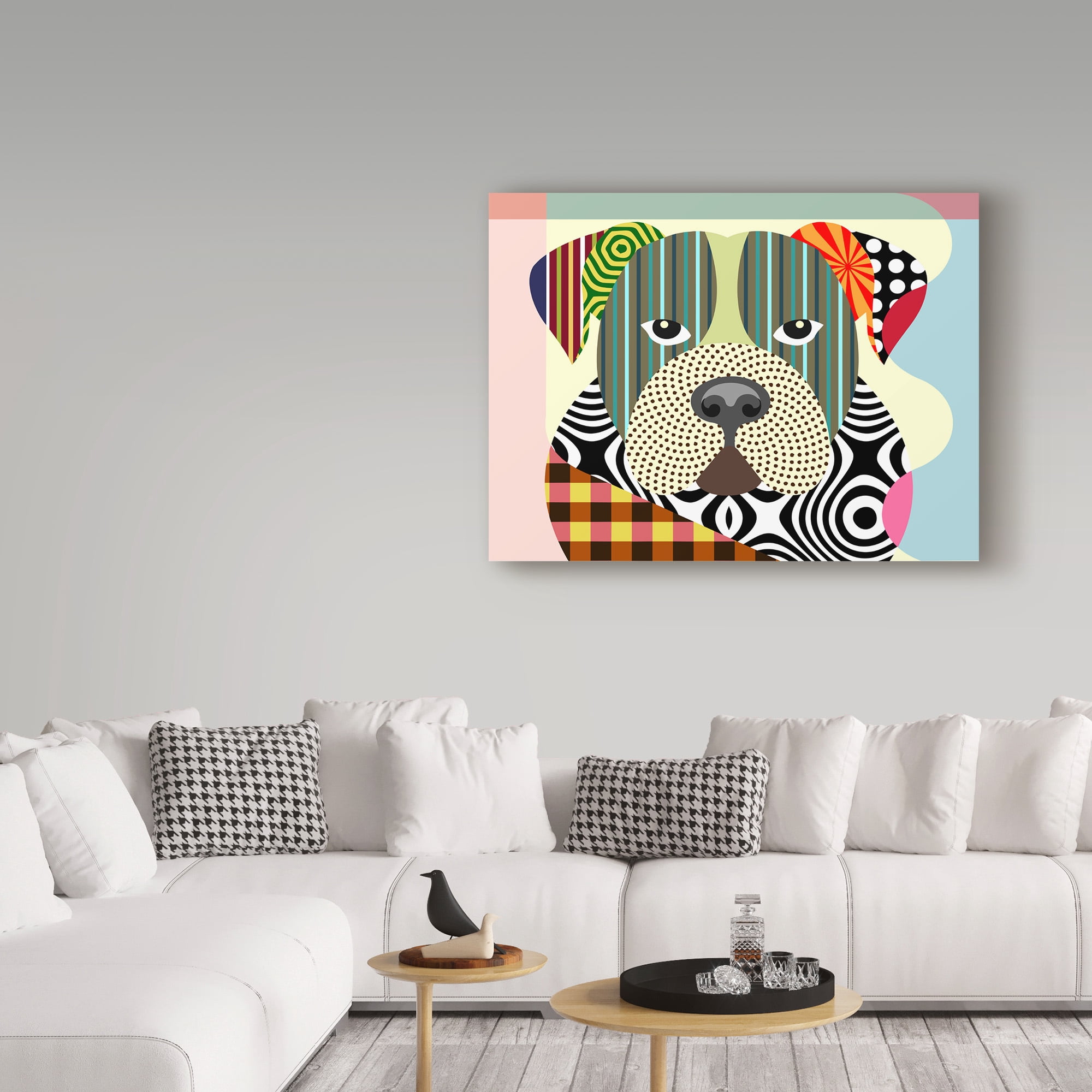 Trademark Fine Art 'American Bulldog' Canvas Art by Lanre Adefioye