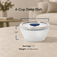 4-cupwave Cookware Glcontainer With Lid (blueberry) - Walmart.com