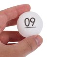 thumbnail image 3 of MOVTOTOP 50Pcs White Printed Plastic Lottery Balls for Home Raffles Drawings Game Nights Durable Design, 3 of 8