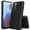 Black, variant on Samsung Galaxy S21 FE Phone Case, [NOT FIT FOR GALAXY S20 FE] Military Grade 6 Feet Drop Test Protection Dual Layer Cover with [Temerped Glass Screen Protector]-Red