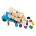 thumbnail image 1 of Camión volquete de madera de juguete para clasificar formas Melissa & Doug, 1 of 9