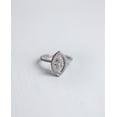 thumbnail image 4 of Solitaire Brilliance 1.5CT Marquise Moissanite Double Halo Engagement Ring for Women 14k White Gold Ring Size 11, 4 of 6