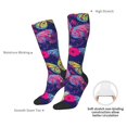 thumbnail image 4 of JUNZAN Paint Butterflies Pattern Fun Novelty Knee Warmer High Socks, 4 of 6