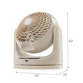 thumbnail image 6 of IRIS WOOZOO Oscillating Fan, Vortex Fan, Remote Equipped 3-in-1 Fan w/ Timer/ Multi Oscillation/ Air Circulator/ 3 Speed Settings, 52ft Max Air Distance, Large, Latte, 6 of 6