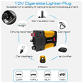 thumbnail image 4 of Inversor De Corriente Bloosom  12v A 110v Con Encendedor Para Coche Negro con Amarillo, 4 of 5