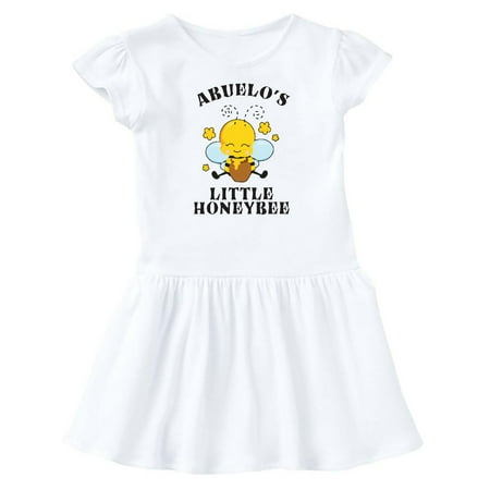 

Inktastic Cute Bee Abuelo s Little Honeybee with Stars Gift Baby Girl Dress