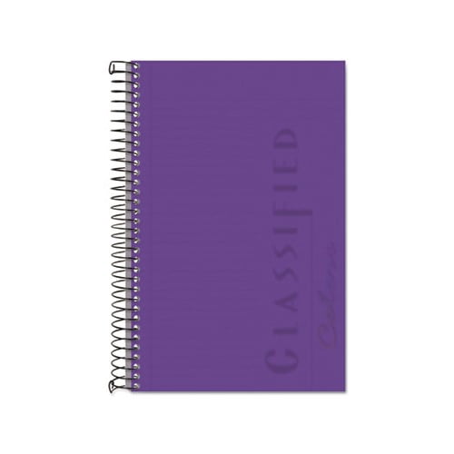 Color Notebooks 1 Subject, Narrow Rule, Orchid Cover, 8.5 x 5.5, 100 Sheets
